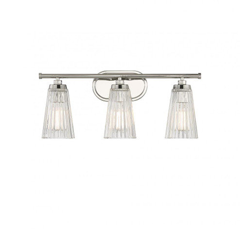 Chantilly 3-Light Bathroom Vanity Light in Polished Nickel (128|8-1745-3-109)