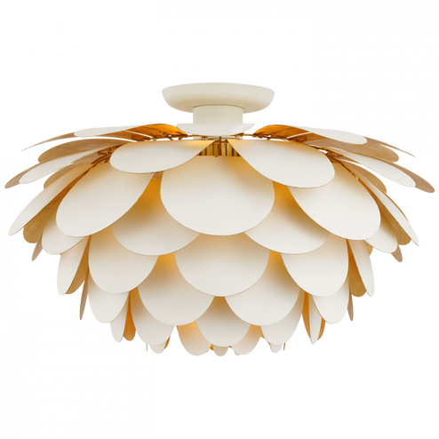 Cynara XL Flush Mount (279|CHC 4164WHT/G)