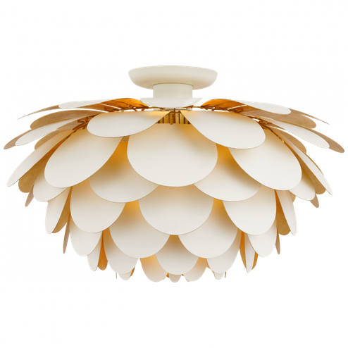 Cynara XL Flush Mount (279|CHC 4164WHT/G)