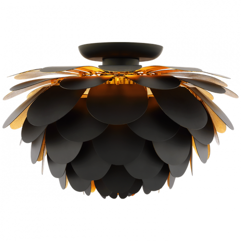 Cynara Large Flush Mount (279|CHC 4163MBK/G)