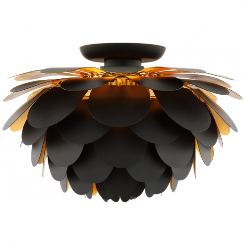 Cynara Large Flush Mount (279|CHC 4163MBK/G)