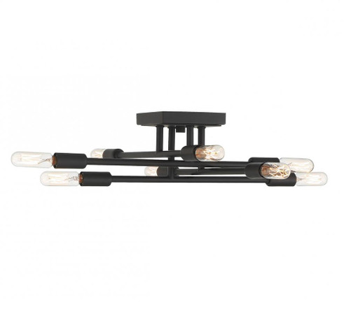 Lyrique 8-Light Ceiling Light in Matte Black (128|6-7003-8-89)