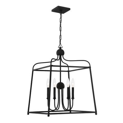 Libby Langdon Sylvan 21.5'' Black Forged Chandelier (205|2244-BF_NOSHADE)