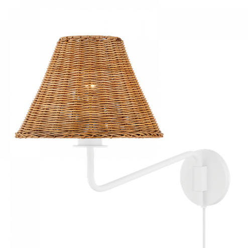 Issa Plug-In Sconce (6939|HL704201-TWH)