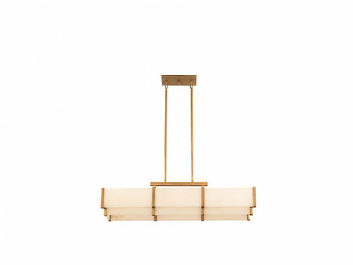 Orleans 5-Light Linear Chandelier in Distressed Gold (128|1-2330-5-60)