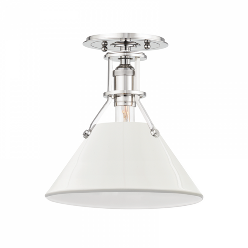 1 LIGHT SEMI FLUSH (57|MDS353-PN/OW)