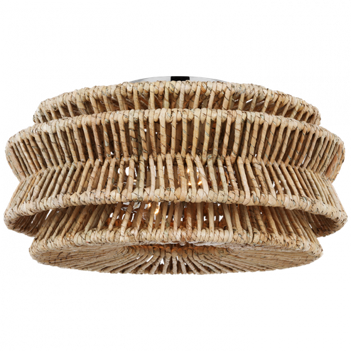 Antigua Large Drum Semi-Flush Mount (279|CHC 4015PN/NAB)