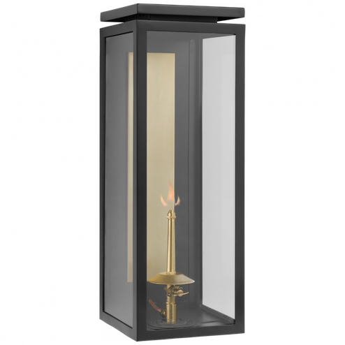 Fresno Large 3/4 Gas Wall Lantern (279|CHO 2551BLK-CG)