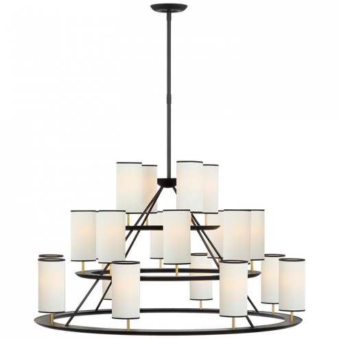 Trevi XL 3-Tier Chandelier (279|ARN 5285BLK/G-L/BT)