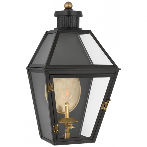 Stratford Small 3/4 Gas Wall Lantern (279|CHO 2450BLK-CG)