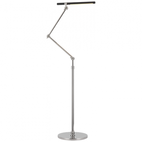 Heron Medium Adjustable Floor Lamp (279|IKF 1506PN/BLK)