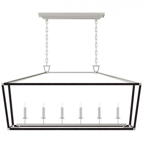 Darlana Large Rattan Wrapped Linear Lantern (279|CHC 5766PN/BRT)