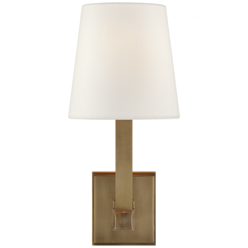 Square Tube Single Sconce (279|SL 2819HAB-L)