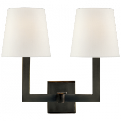 Square Tube Double Sconce (279|SL 2820BZ-L)