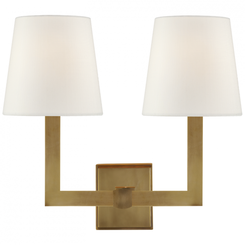 Square Tube Double Sconce (279|SL 2820HAB-L)