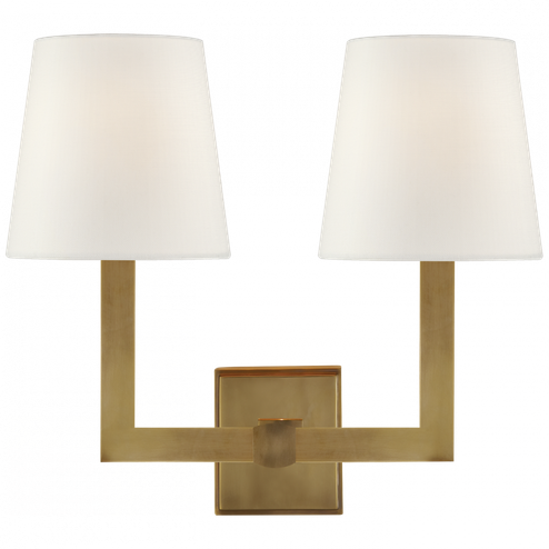 Square Tube Double Sconce (279|SL 2820HAB-L)