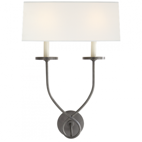 Symmetric Twist Double Sconce (279|CHD 1612BZ-L)
