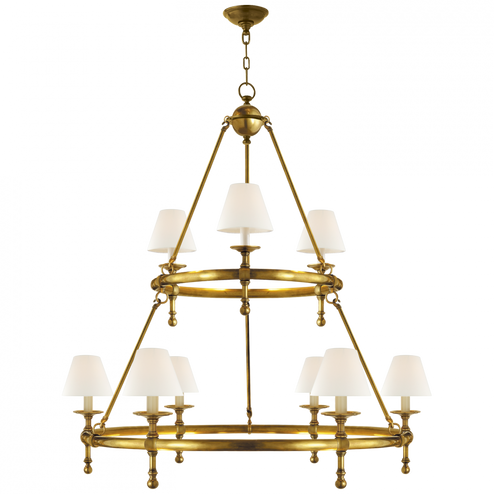 Classic Two-Tier Ring Chandelier (279|SL 5813HAB-L)