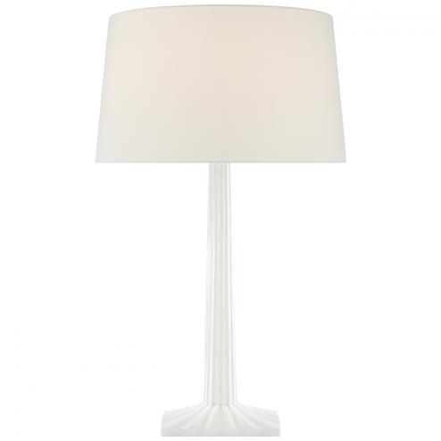 Strie Fluted Column Table Lamp (279|CHA 8707WHT-L)