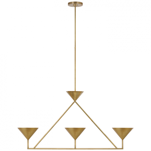 Orsay Medium 3-Light Linear Chandelier (279|PCD 5215HAB)