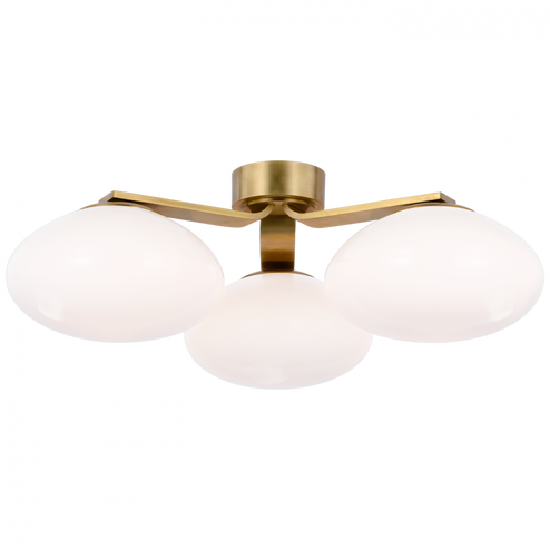 Marisol XL Triple Flush Mount (279|CD 4015SB-WG)