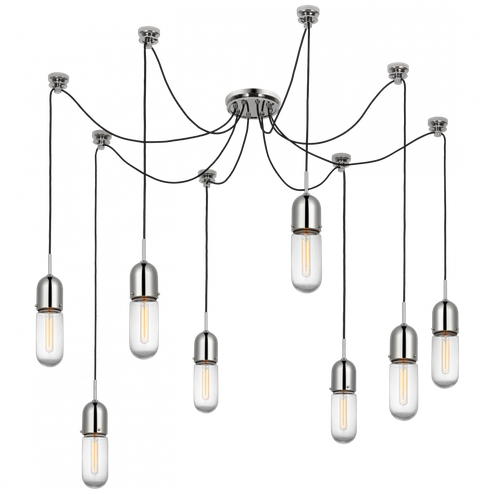 Junio 8-Light Chandelier (279|TOB 5645PN-CG-8)