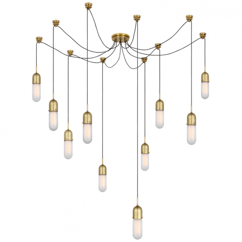 Junio 10-Light Chandelier (279|TOB 5645HAB-FG-10)