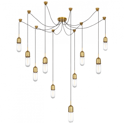 Junio 10-Light Chandelier (279|TOB 5645HAB-CG-10)