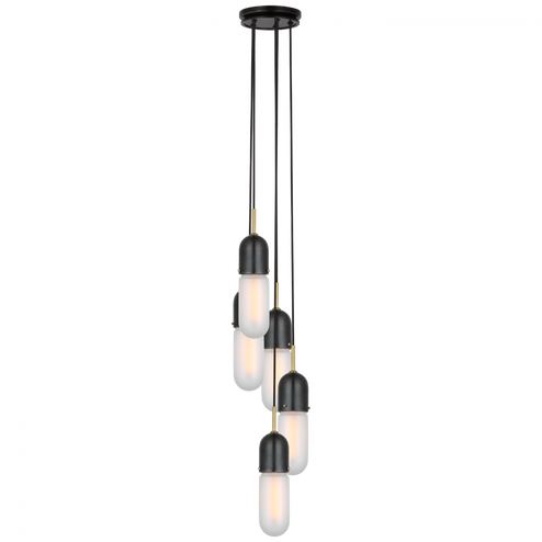 Junio 5-Light Pendant (279|TOB 5645BZ/HAB-FG-5)