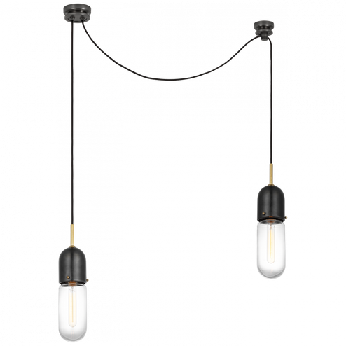 Junio 2-Light Chandelier (279|TOB 5645BZ/HAB-CG-2)