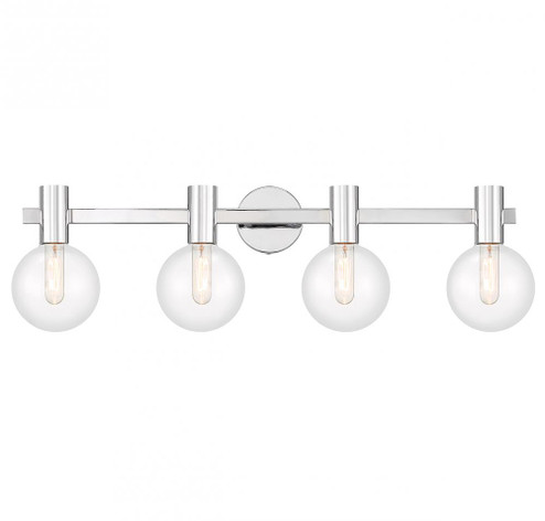 Wright 4-Light Bathroom Vanity Light in Chrome (128|8-3076-4-11)