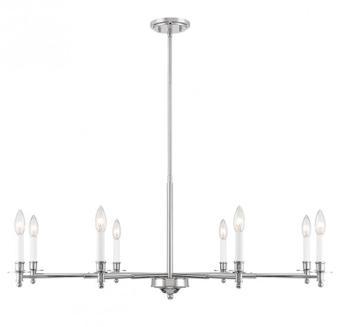 Jasmine 8-Light Chandelier in Polished Nickel (128|1-4412-8-109)