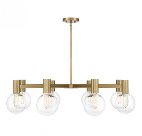 Wright 8-Light Chandelier in Warm Brass (128|1-3074-8-322)
