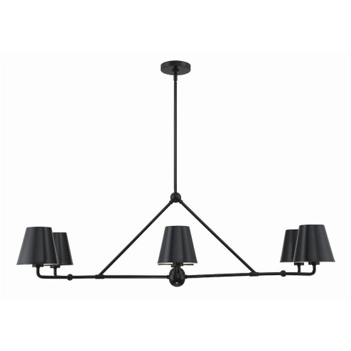 Xavier 46'' Matte Black Linear Chandelier (205|XAV-B9306-MK)