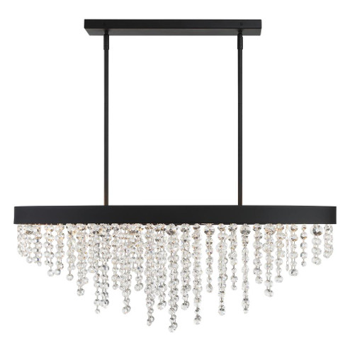 Winham 36'' Black Forged Linear Oval Chandelier (205|WIN-619-BF-CL-MWP)