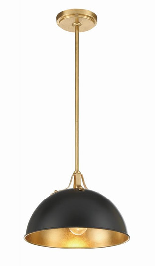 Soto 12'' Matte Black + Antique Gold Pendant (205|SOT-18013-MK-GA)
