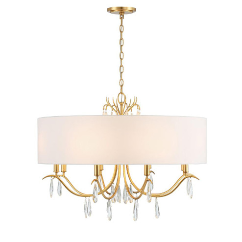 Rollins 8 Light Antique Gold Chandelier (205|ROL-18808-GA)
