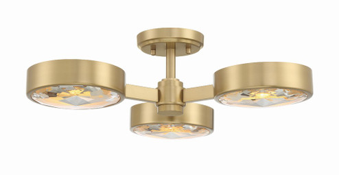 Orson 3 Light Modern Gold Semi Flush Mount (205|ORS-733-MG)