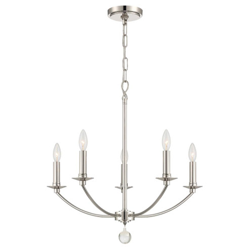Mila 23'' Polished Nickel Chandelier (205|MIL-8005-PN)