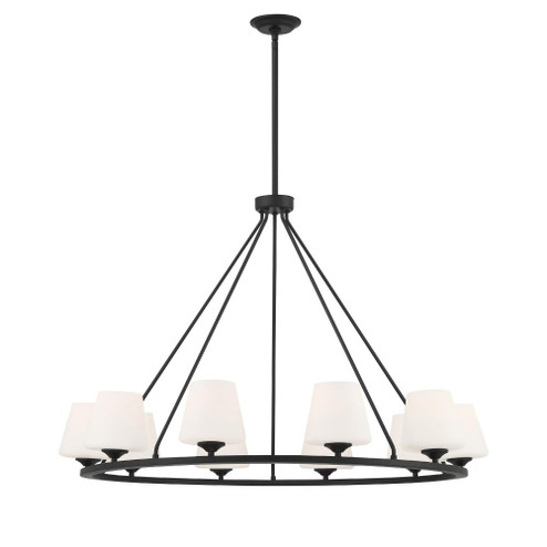 Keenan 10 Light Matte Black Chandelier (205|KEE-A3009-MK)