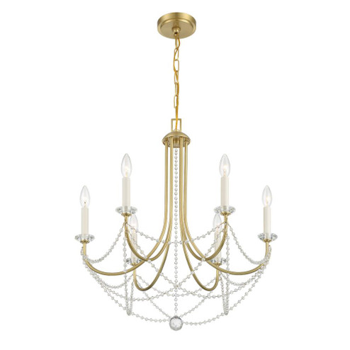 Delilah 24'' Aged Brass Chandelier (205|DEL-90806-AG)