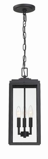 Byron 3 Light Matte Black Outdoor Pendant (205|BYR-80105-MK)