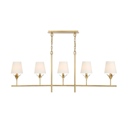 Broche 53.5'' Antique Gold Linear Chandelier (205|537-GA)