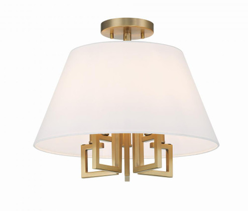 Libby Langdon Westwood 5 Light Vibrant Gold Semi Flush Mount (205|2255-VG_CEILING)