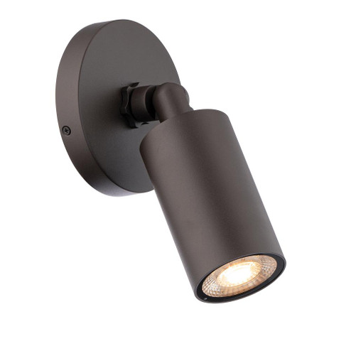 CYLINDER 1 LGT OUTDOOR WALL SCONCE 3000K (1357|WS-W230301-30-BZ)