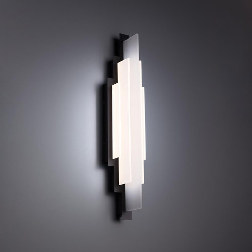 NOUVEAU 23IN SCONCE 3000K 3CCT (1357|WS-65323-30-BK)