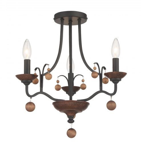 Colonial Charm - 3 Light Semi Flush (10|2662-723)