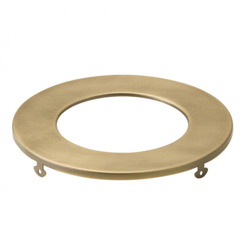 Direct-to-Ceiling Slim Decorative Trim 4 inch Round Natural Brass (2|DLTSL04RNBR)
