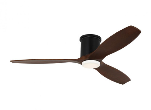 Collins 52-inch indoor/outdoor Energy Star smart integrated LED dimmable hugger ceiling fan (6|3CNHSM52MBKD)