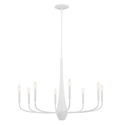 Deela 36 Inch 8 Light Chandelier in White (2|52526WH)